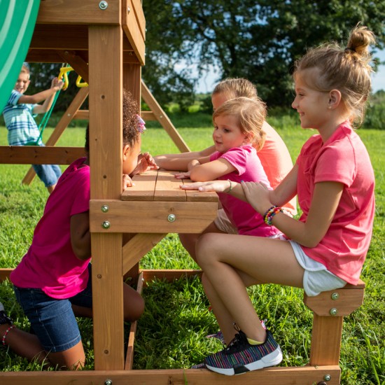 Belmont Play Tower with Swings and Slide Belmont Play Tower with Swings and Slide